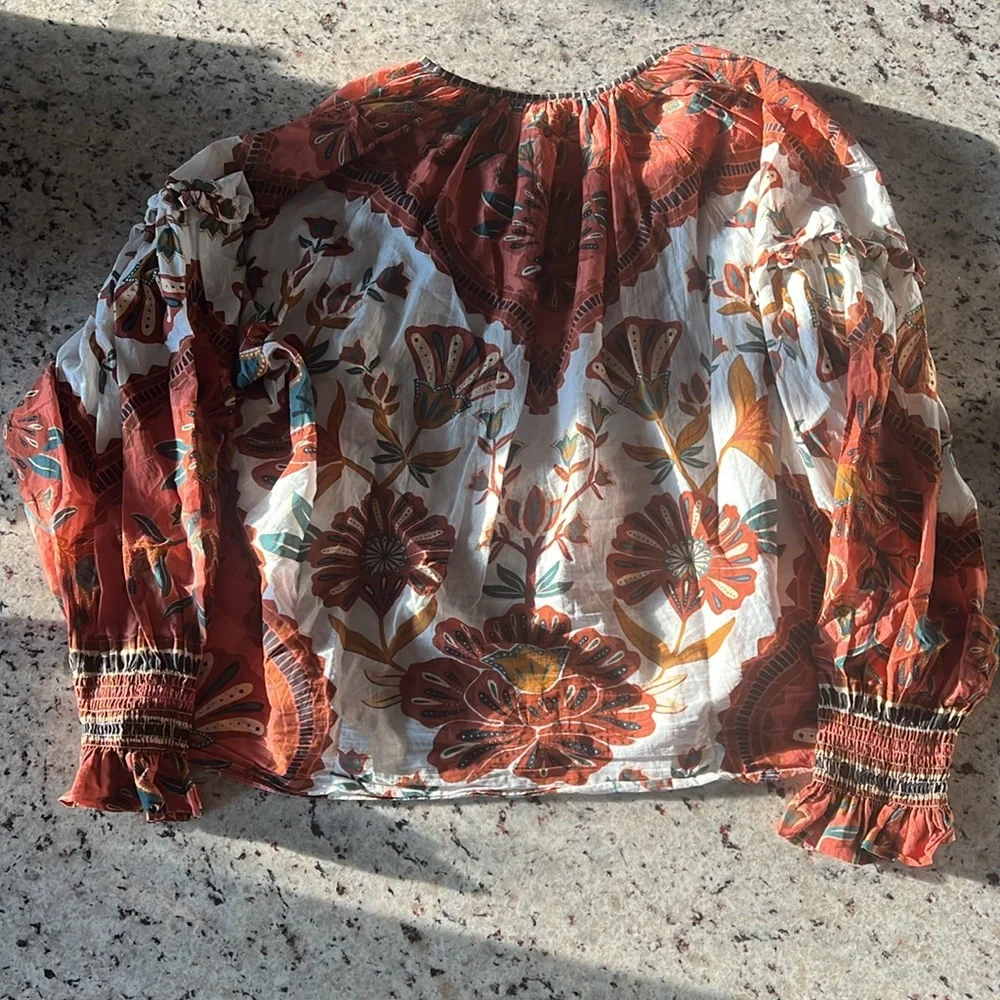 Farm Floral Bohemian Tapestry Blouse - Multicolor - Picture 2 of 10